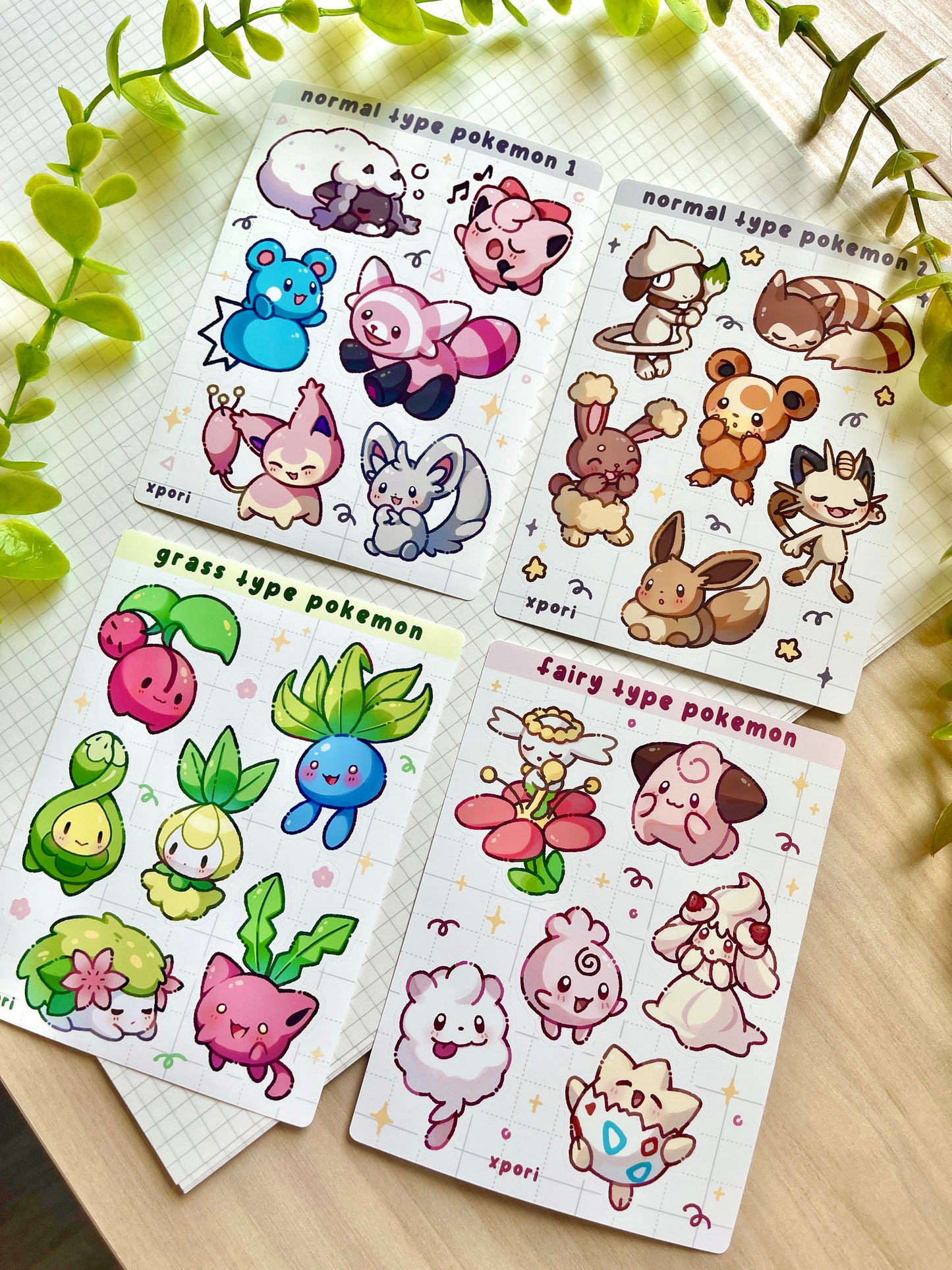 Poke Sticker Sheets