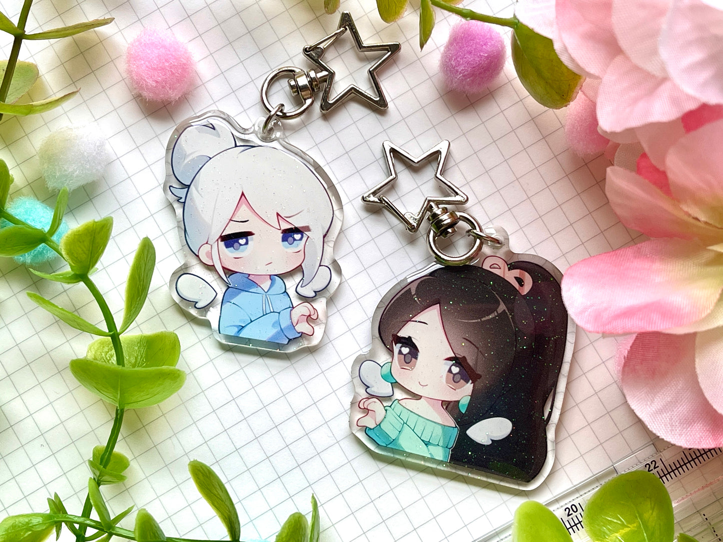 Val Matching Keychains