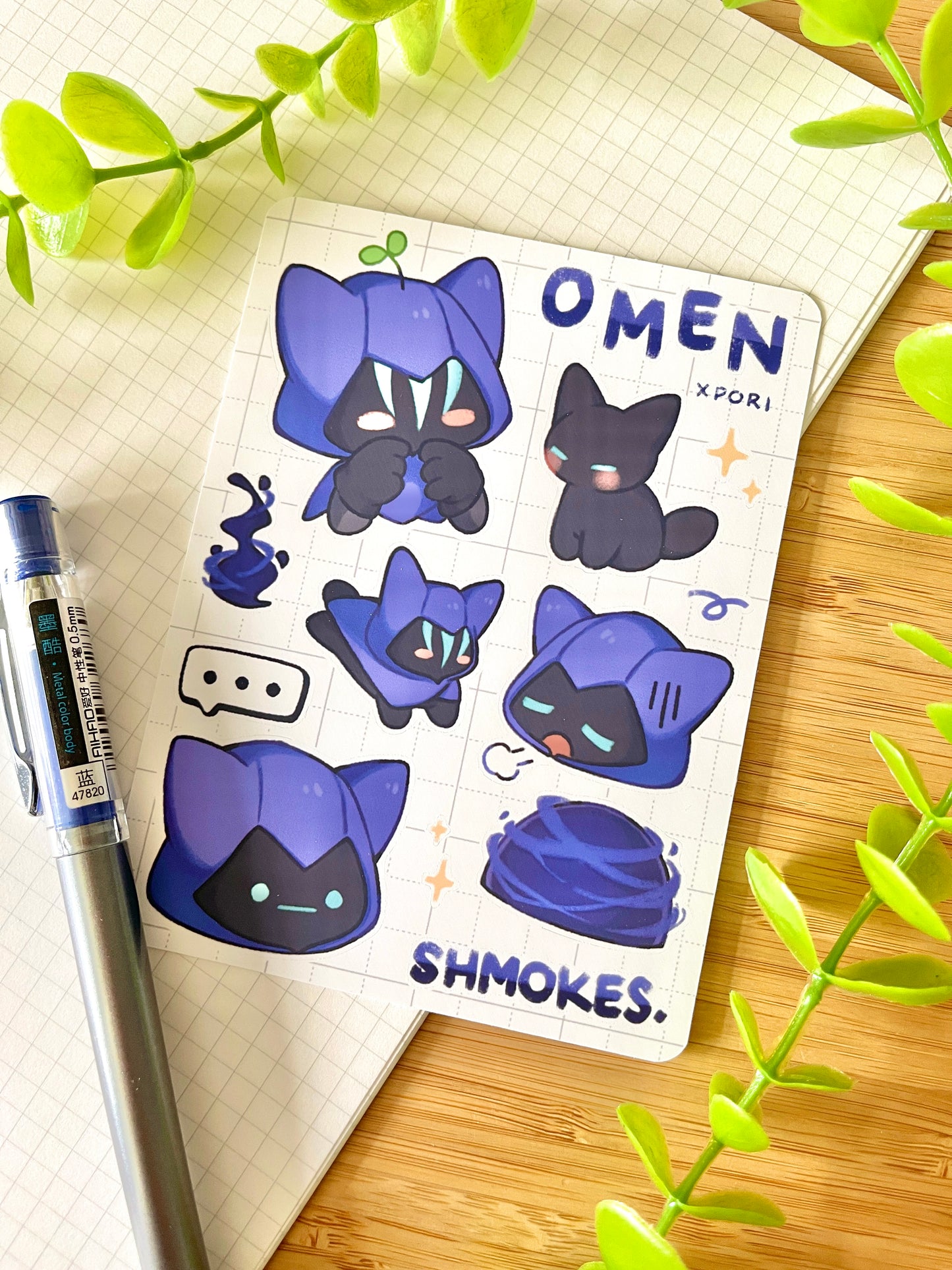 Val Cat Sticker Sheet