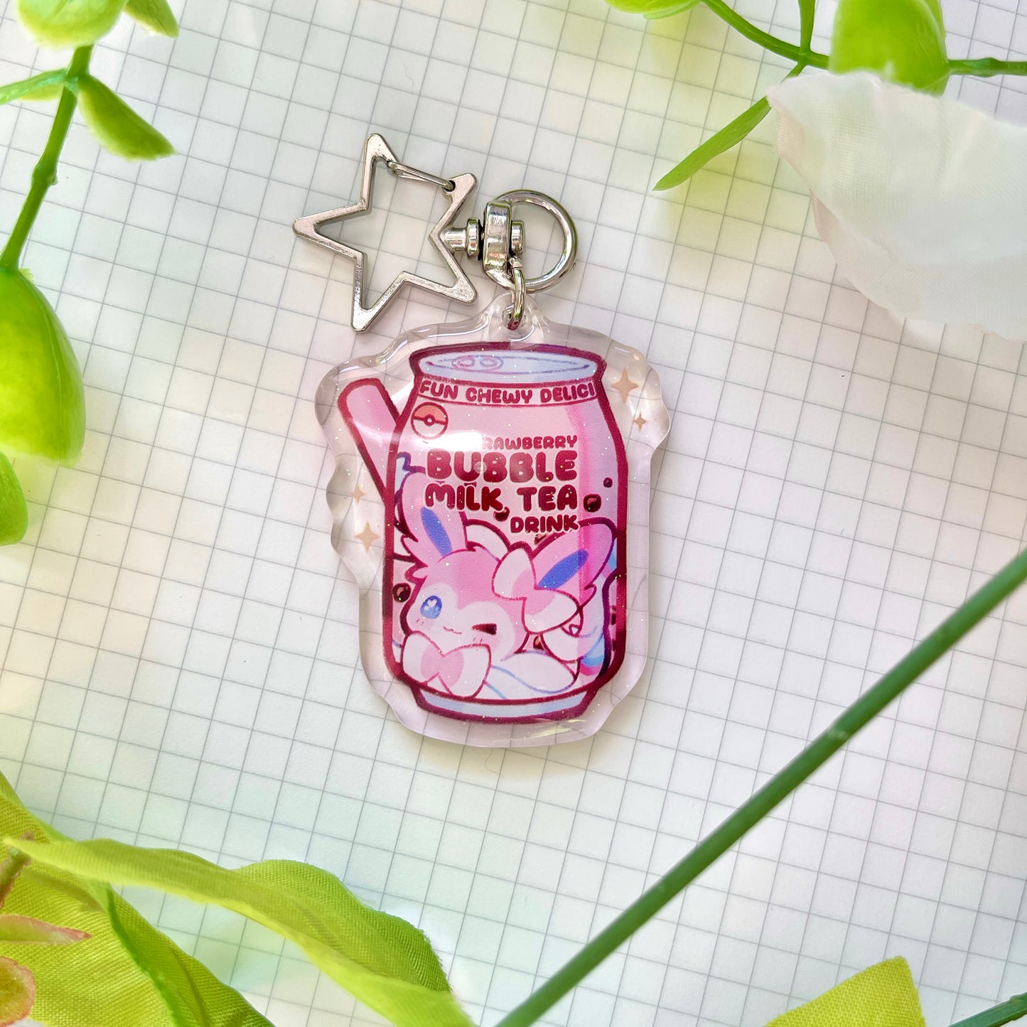 Poke Boba Keychains